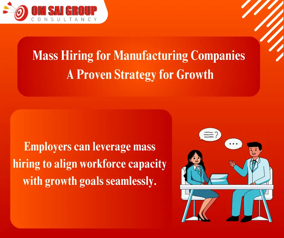 Mass hiring for manufacturing companies