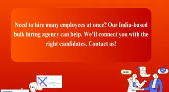Expert bulk hiring agency across India