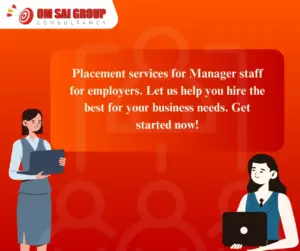 Placement services for Manager staff for employers