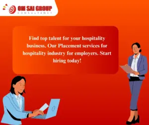 Placement services for hospitality industry for employers