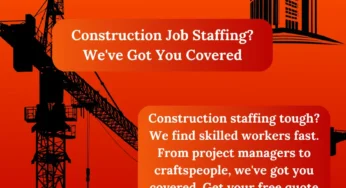 Staffing solutions for construction company employers